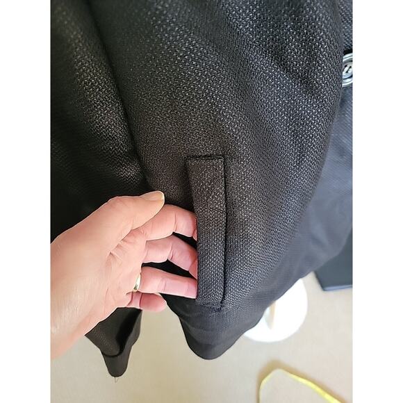 Nygard Collection Black Linen Blazer Jacket Women's 14 - Picture 5 of 12